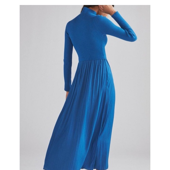 Anthropologie Royal Blue Thea Dress, Like New SP - Picture 2 of 4